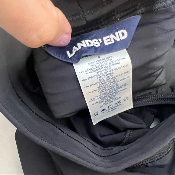 Lands End Dri Fit Black Shorts Sze. 4 - Picture 8 of 8